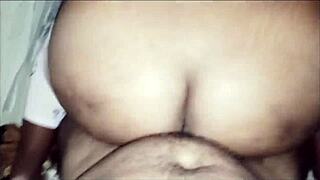 Stepmom sucks deepthroat then gives pussy doggystyle to stepson