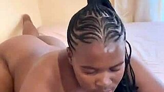 Hot Ebony Solo Plays with Dildo