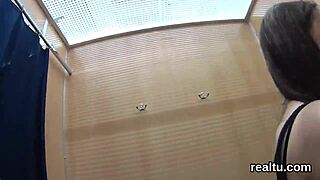 Luscious Czech Chick Teased in Hypermarket, Nailed Hard in POV