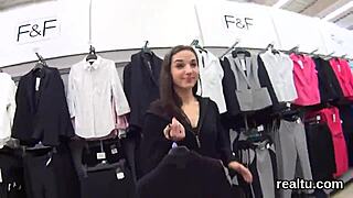 Luscious Czech Chick Teased in Hypermarket, Nailed Hard in POV