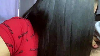 Brunette Latina Slut Sucks Cock In Dorm Close Up