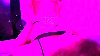 Big tongue sucking with lesbian kisses before going to bed