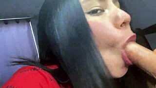 Brunette Latina Slut Sucks Cock In Dorm Close Up