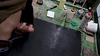 masturbating on my workbench at work