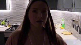 Real homemade sex with beautiful babe couple.