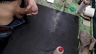 masturbating on my workbench at work
