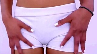 Tiny brunette receives massage and gets fucked by daddy on sofa at audition