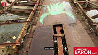 Chubby Zara Mendez Explores Outdoor Dating In Abandoned Place On Datingbaron.Com