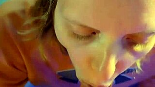 that milf dropped to her knees for a hard fuck until creampie 😏