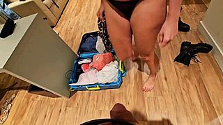 It's all giacomo's fault as the brunette amateur gives a blowjob to his monster cock outdoors.