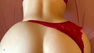 she asks if her ass looks bigger in red