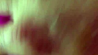 Chubby Brunette Uses Rainbow Dildo for Anal