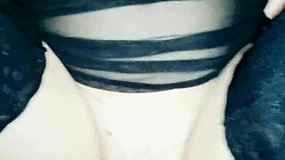 My beautiful skinny milf wife licks pussy with husband's friend