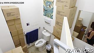 Bimbo Having Sex in Shop