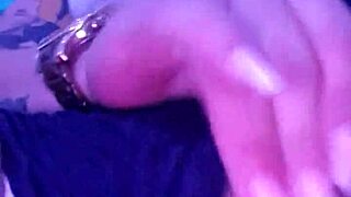 latina touches herself watching porn