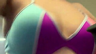 Damn, training in a tiny bikini at Ipanema beach gym got me so worked up!