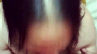 neighbor's slut sucks my big cock and begs for facial