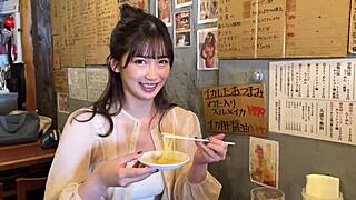 Japanese Slut in Hardcore 3P, Squirting and Soaked in Juices