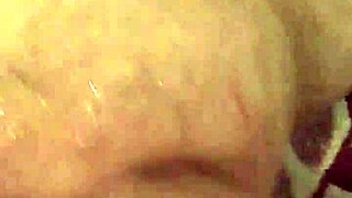 wife gently fingers husband's ass