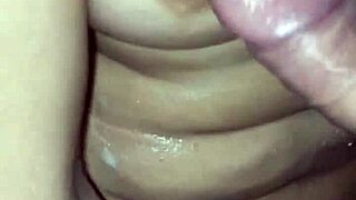 Feeling so aroused as I fuck my cute bride's big ass in the shower with toys.