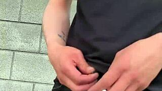 I dropped my pants for a quick public handjob in the open