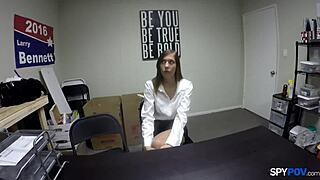 spy pov - harvard grad fucks molly manson teen in cumshot