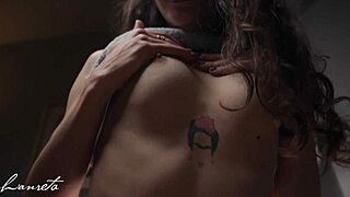 deep mouth fucking she pushes head down for cum in throat