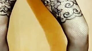 Milf dances striptease with masturbation. Then takes big dick in tight holes.