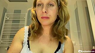 Mom Next Door Teasing By Showing Her Boobs