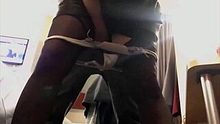 Solo in satin dress and thong, doggy style with blowjob and rimming 😈