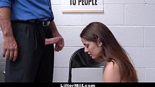 bored milf shoplifter says 'fuck me officer'