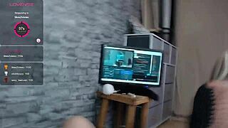 Squirt and double penetration with a hot blonde European