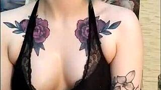 A stunning girl edges her friend's cock in a cute femdom session