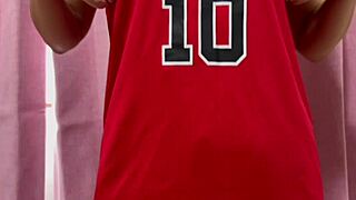 japanese amateur reveals old basketball underwear in detailed showcase