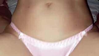 Satin Panties Tease Pussy Play