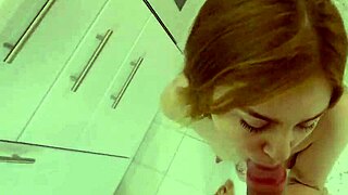 Submissive teen 18+ loves rough doggystyle fucking in kitchen pov.