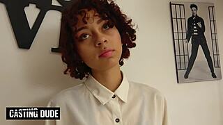 Public pickup of petite Colombian college teen with small tits for deep conversation