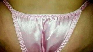 Satin Panties Tease Pussy Play