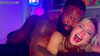 breeding this hot blonde cheerleader in missionary