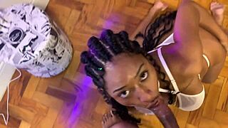 Stepdaughter owed a blowjob and paid up