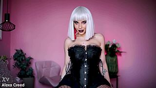 BAD GIRLS TEASE with orgasmic jerk off instructions, goddess bdsm, fake tits, cum femdom.