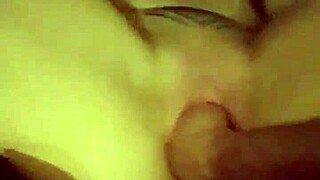 Amateur couple fisting her pretty pussy in a wild homemade session