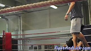 Redhead Lesbian Seduces Wrestling Opponent