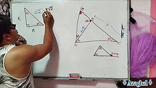 Asian Student Nerd Seduces Teacher in Bedroom Action