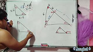 Asian Student Nerd Seduces Teacher in Bedroom Action