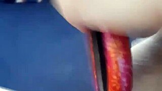 Watch this amateur teen 18+ finger her pussy with a dildo!