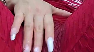 Colombian Rubs Pussy Through Leggings Until Soaking Them With Dirty Talk!