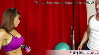 sporty wife cheats after finding hubby's porn stash in garage