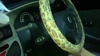 festa junina homemade blowjob in car with swollen pussy flashing