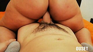 My friend's chubby blonde friend pleases with her huge ass